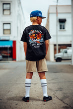 Load image into Gallery viewer, MAKE SKATE YOUTH "T-SHIRT" - (KOI FISH) BLACK
