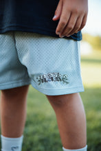 Load image into Gallery viewer, (MAKE SKATE YOUTH "MESH SHORTS" - ("OLDE ENGLISH DRIP") GREY
