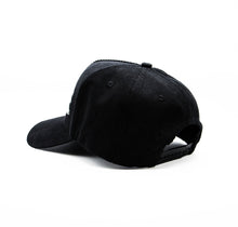 Load image into Gallery viewer, MKSK8 (BLACK CORDUROY x OLDE ENGLISH) "A-FRAME" LOGO HAT

