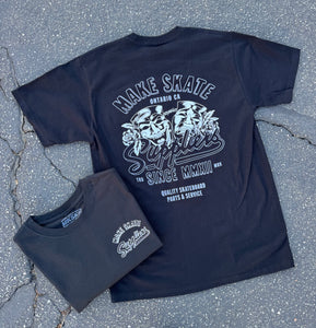 MKSK8 "LAUGH NOW CRY LATER"  BLACK T-SHIRT