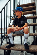 Load image into Gallery viewer, MAKE SKATE YOUTH "T-SHIRT" - (WOLVES) BLACK
