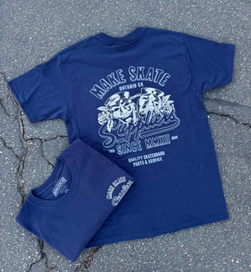 MKSK8 "LAUGH NOW CRY LATER"  NAVY T-SHIRT