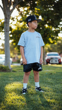 Load image into Gallery viewer, (MAKE SKATE YOUTH "MESH SHORTS" - ("OLDE ENGLISH DRIP") BLACK
