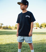 Load image into Gallery viewer, (MAKE SKATE YOUTH "MESH SHORTS" - ("OLDE ENGLISH DRIP") GREY
