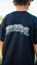 Load image into Gallery viewer, (MAKE SKATE YOUTH "T-SHIRT" - ("OLDE ENGLISH DRIP") BLACK
