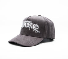 Load image into Gallery viewer, MKSK8 (GREY CORDUROY x OLDE ENGLISH) "A-FRAME" LOGO HAT
