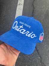 Load image into Gallery viewer, MKSK8 (BLUE x ONTARIO) "SNAP-BACK"  "CORDUROY " LOGO HAT
