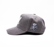 Load image into Gallery viewer, MKSK8 (GREY CORDUROY) x ONTARIO) "A-FRAME"  "M" LOGO HAT
