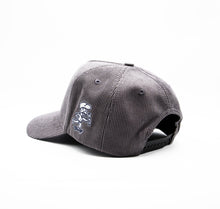 Load image into Gallery viewer, MKSK8 (GREY CORDUROY) x ONTARIO) "A-FRAME"  "M" LOGO HAT
