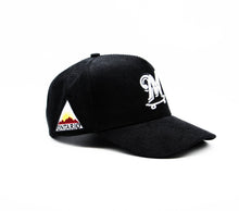 Load image into Gallery viewer, MKSK8 (BLACK CORDUROY x ONTARIO) "A-FRAME"  "M" LOGO HAT
