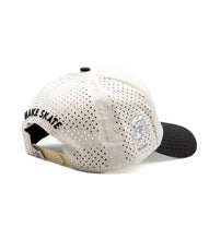 Load image into Gallery viewer, MKSK8 (CRM/BLK x DRI-FIT) "6-PANEL"  "M" LOGO HAT
