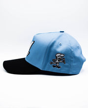 Load image into Gallery viewer, MKSK8 (2-TONE BLUE/BLK) "A-FRAME"  "M" LOGO HAT
