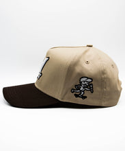 Load image into Gallery viewer, MKSK8 (2-TONE SAND/BRWN) &quot;A-FRAME&quot;  &quot;M&quot; LOGO HAT
