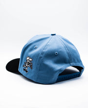 Load image into Gallery viewer, MKSK8 (2-TONE BLUE/BLK) "A-FRAME"  "M" LOGO HAT
